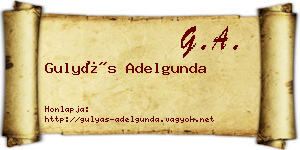 Gulyás Adelgunda névjegykártya